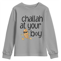 Festival Of Lights Gift Youth Sweatshirt Hanukkah Challah At Ya Boy - Wonder Print Shop