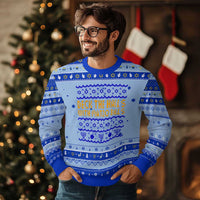 Funny Deck The Halls With Matzo Balls Jewish Gift Hanukkah Ugly Sweater - Wonder Print Shop