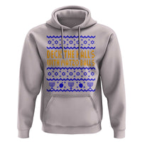 Funny Ugly Hanukkah Hoodie Deck The Halls With Matzo Balls Jewish Gift - Wonder Print Shop