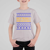 Funny Ugly Hanukkah T Shirt For Kid Deck The Halls With Matzo Balls Jewish Gift - Wonder Print Shop