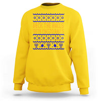 Funny Ugly Hanukkah Sweatshirt Deck The Halls With Matzo Balls Jewish Gift - Wonder Print Shop