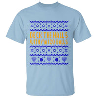 Funny Ugly Hanukkah T Shirt Deck The Halls With Matzo Balls Jewish Gift - Wonder Print Shop