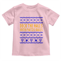 Funny Ugly Hanukkah Toddler T Shirt Deck The Halls With Matzo Balls Jewish Gift - Wonder Print Shop