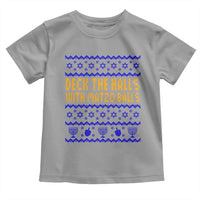 Funny Ugly Hanukkah Toddler T Shirt Deck The Halls With Matzo Balls Jewish Gift - Wonder Print Shop