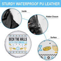 Deck The Halls With Matzo Balls Spare Tire Cover Funny Ugly Jewish Holiday Gift - Wonder Print Shop