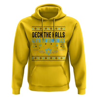 Deck The Halls With Matzo Balls Hoodie Funny Ugly Jewish Holiday Gift - Wonder Print Shop