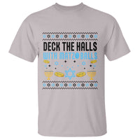 Deck The Halls With Matzo Balls T Shirt Funny Ugly Jewish Holiday Gift - Wonder Print Shop