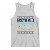 Deck The Halls With Matzo Balls Tank Top Funny Ugly Jewish Holiday Gift - Wonder Print Shop