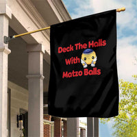 Deck The Halls With Matzo Balls Garden Flag Religious Jewish Holiday Gift - Wonder Print Shop
