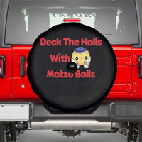 Deck The Halls With Matzo Balls Spare Tire Cover Religious Jewish Holiday Gift - Wonder Print Shop