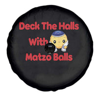 Deck The Halls With Matzo Balls Spare Tire Cover Religious Jewish Holiday Gift - Wonder Print Shop