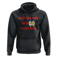 Deck The Halls With Matzo Balls Hoodie Religious Jewish Holiday Gift - Wonder Print Shop
