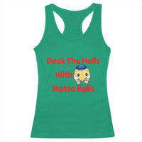 Deck The Halls With Matzo Balls Racerback Tank Top Religious Jewish Holiday Gift - Wonder Print Shop