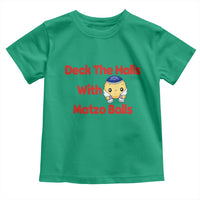 Deck The Halls With Matzo Balls Toddler T Shirt Religious Jewish Holiday Gift - Wonder Print Shop