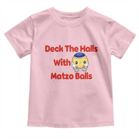 Deck The Halls With Matzo Balls Toddler T Shirt Religious Jewish Holiday Gift - Wonder Print Shop
