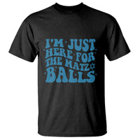 Funny Hanukkah T Shirt Im Just Here For The Matzo Balls Jewish Gift - Wonder Print Shop