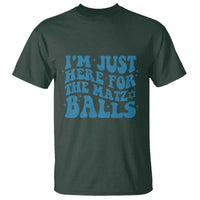 Funny Hanukkah T Shirt Im Just Here For The Matzo Balls Jewish Gift - Wonder Print Shop