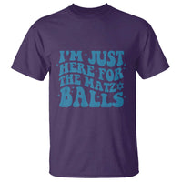 Funny Hanukkah T Shirt Im Just Here For The Matzo Balls Jewish Gift - Wonder Print Shop