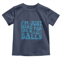 Funny Hanukkah Toddler T Shirt Im Just Here For The Matzo Balls Jewish Gift - Wonder Print Shop