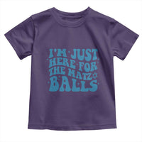 Funny Hanukkah Toddler T Shirt Im Just Here For The Matzo Balls Jewish Gift - Wonder Print Shop