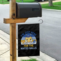 Im Just Here For The Matzo Balls Garden Flag Funny Jewish Holiday Gift - Wonder Print Shop