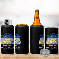 Im Just Here For The Matzo Balls 4 in 1 Can Cooler Tumbler Funny Jewish Holiday Gift - Wonder Print Shop