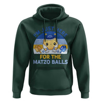 Im Just Here For The Matzo Balls Hoodie Funny Jewish Holiday Gift - Wonder Print Shop