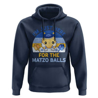 Im Just Here For The Matzo Balls Hoodie Funny Jewish Holiday Gift - Wonder Print Shop