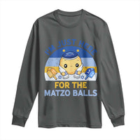 Im Just Here For The Matzo Balls Long Sleeve Shirt Funny Jewish Holiday Gift - Wonder Print Shop