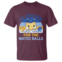 Im Just Here For The Matzo Balls T Shirt Funny Jewish Holiday Gift - Wonder Print Shop