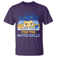 Im Just Here For The Matzo Balls T Shirt Funny Jewish Holiday Gift - Wonder Print Shop