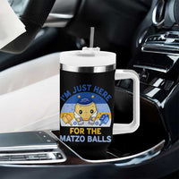 Im Just Here For The Matzo Balls Tumbler With Handle Funny Jewish Holiday Gift - Wonder Print Shop