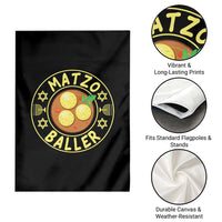 Funny Hanukkah Food Lover Gift Garden Flag Matzo Baller - Wonder Print Shop