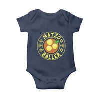 Funny Hanukkah Food Lover Gift Baby Onesie Matzo Baller - Wonder Print Shop
