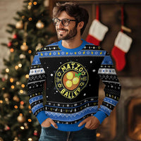 Funny Food Lover Gift Hanukkah Ugly Sweater Matzo Baller - Wonder Print Shop