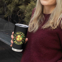 Funny Hanukkah Food Lover Gift Tumbler Cup Matzo Baller - Wonder Print Shop