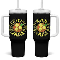 Funny Hanukkah Food Lover Gift Tumbler With Handle Matzo Baller - Wonder Print Shop