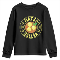 Funny Hanukkah Food Lover Gift Youth Sweatshirt Matzo Baller - Wonder Print Shop