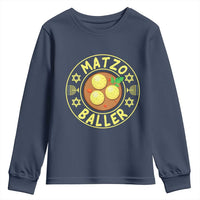 Funny Hanukkah Food Lover Gift Youth Sweatshirt Matzo Baller - Wonder Print Shop