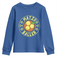 Funny Hanukkah Food Lover Gift Youth Sweatshirt Matzo Baller - Wonder Print Shop