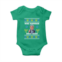 Make Hanukkah Great Again Baby Onesie Funny Ugly Jewish Holiday Gift - Wonder Print Shop