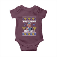 Make Hanukkah Great Again Baby Onesie Funny Ugly Jewish Holiday Gift - Wonder Print Shop