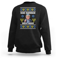 Make Hanukkah Great Again Sweatshirt Funny Ugly Jewish Holiday Gift - Wonder Print Shop
