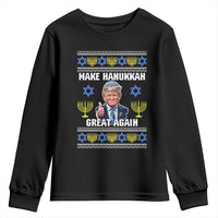 Make Hanukkah Great Again Youth Sweatshirt Funny Ugly Jewish Holiday Gift - Wonder Print Shop