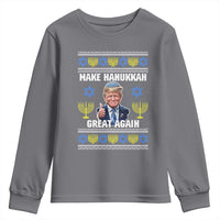 Make Hanukkah Great Again Youth Sweatshirt Funny Ugly Jewish Holiday Gift - Wonder Print Shop