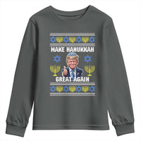Make Hanukkah Great Again Youth Sweatshirt Funny Ugly Jewish Holiday Gift - Wonder Print Shop