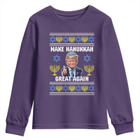 Make Hanukkah Great Again Youth Sweatshirt Funny Ugly Jewish Holiday Gift - Wonder Print Shop