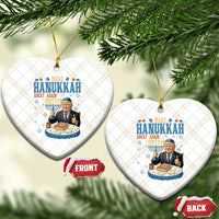 Funny Jewish Holiday Ceramic Ornament Make Hanukkah Great Again Ugly Gift - Wonder Print Shop