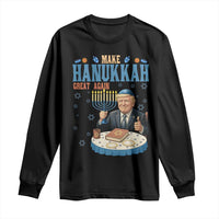 Funny Jewish Holiday Long Sleeve Shirt Make Hanukkah Great Again Ugly Gift - Wonder Print Shop
