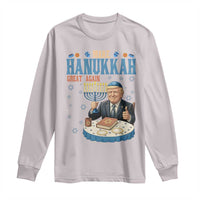 Funny Jewish Holiday Long Sleeve Shirt Make Hanukkah Great Again Ugly Gift - Wonder Print Shop